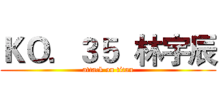 ＫＯ．３５  林宇辰 (attack on titan)