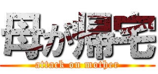 母が帰宅 (attack on mother)