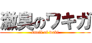 激臭のワキガ (smell of waki)