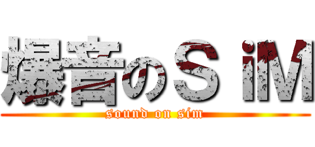 爆音のＳｉＭ (sound on sim)