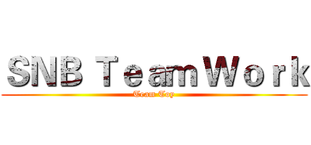 ＳＮＢ Ｔｅａｍ Ｗｏｒｋ (Team Toy)