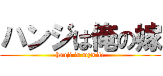 ハンジは俺の嫁 (hanji is mywife)