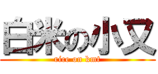 白米の小又 (rice on kmt)