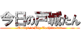 今日の戸城たん (Today\'s Big Toshiro-tan)