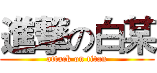 進撃の白某 (attack on titan)