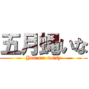 五月蝿いな (You are noisy)