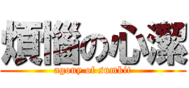 煩惱の心潔 (agony of sumkit)