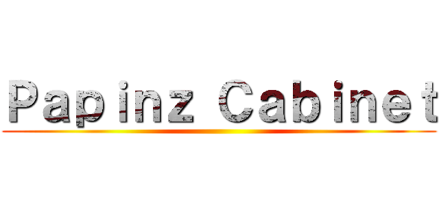 Ｐａｐｉｎｚ Ｃａｂｉｎｅｔ ()