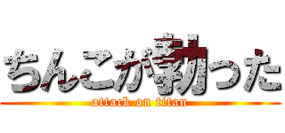 ちんこが勃った (attack on titan)