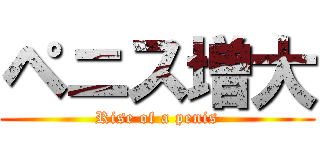 ペニス増大 (Rise of a penis)