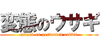 変態のウサギ (attack on perverted rabbit)