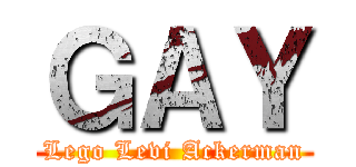 ＧＡＹ (Lego Levi Ackerman)