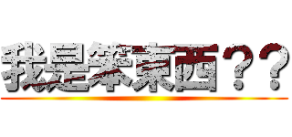 我是笨東西？？ ()