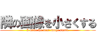 隣の画像を小さくする (I make the next image small.)