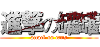 進撃の罐罐 (attack on cans)