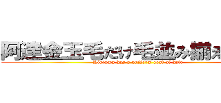 阿達金玉毛だけ毛並み揃えてる説 ( Kintama has a uniform coat of hair)