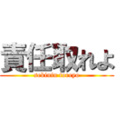 責任取れよ (sekinin toreyo)