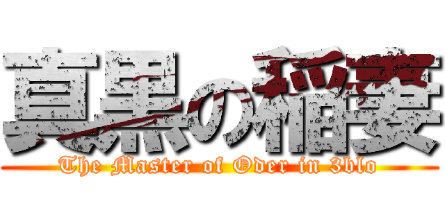 真黒の稲妻 (The Master of Oder in 3blo)
