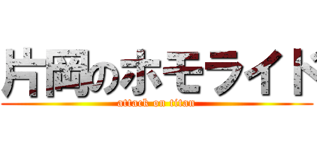 片岡のホモライド (attack on titan)