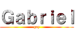 Ｇａｂｒｉｅｌ (gay)