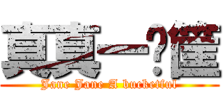 真真一籮筐 (Jane Jane A bucketful)