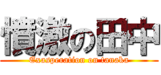 憤激の田中 (Exasperation on tanaka)