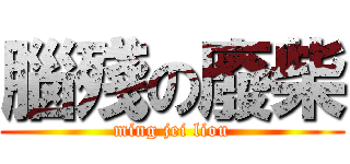 腦殘の廢柴 (ming jei liou)