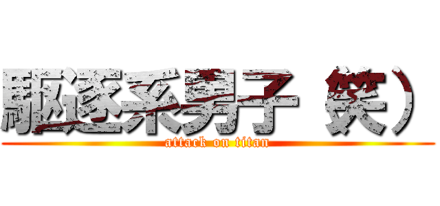 駆逐系男子（笑） (attack on titan)