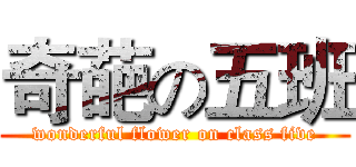 奇葩の五班 (wonderful flower on class five)