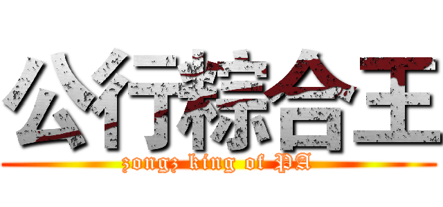 公行粽合王 (zongz king of PA)