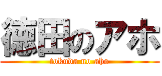 徳田のアホ (tokuda no aho)