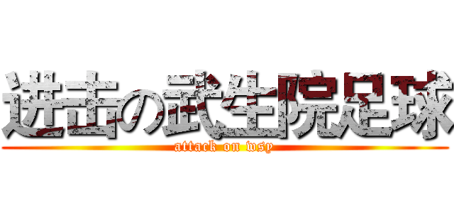 进击の武生院足球 (attack on wsy)