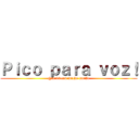 Ｐｉｃｏ ｐａｒａ ｖｏｚ！ (@acc96 con mucho cariño)