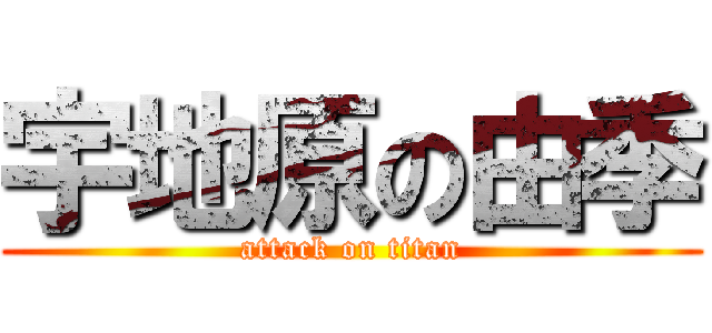 宇地原の由季 (attack on titan)