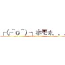 ┌（┌＾ｏ＾）┐ホモォ．．． (attack on homo)