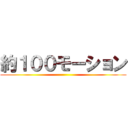 約１００モーション ()