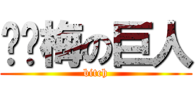 杨艳梅の巨人 (bitch)