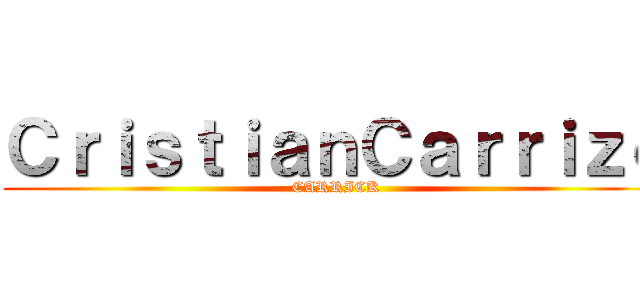 ＣｒｉｓｔｉａｎＣａｒｒｉｚｏ (CARRICK)