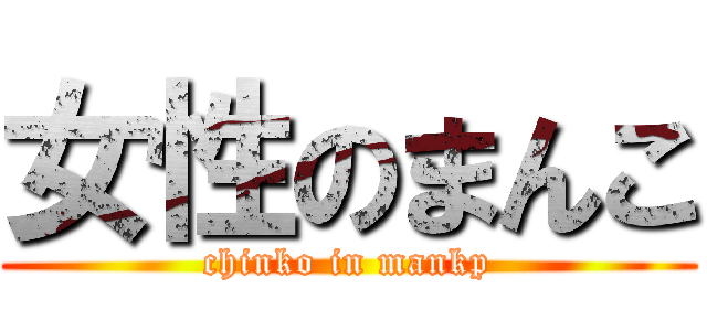 女性のまんこ (chinko in mankp)