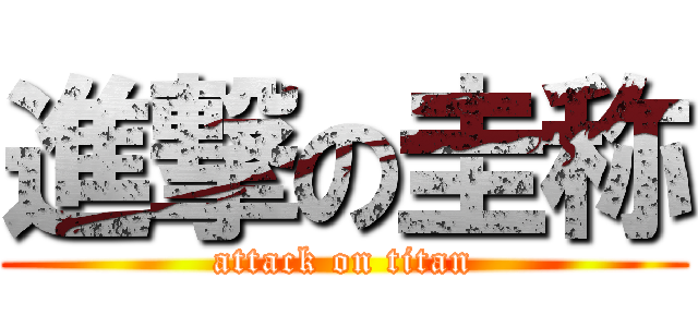 進撃の圭称 (attack on titan)