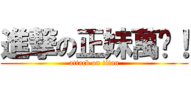 進撃の正妹萬歲！ (attack on titan)