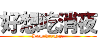 好想吃消夜 (I am hungry.)