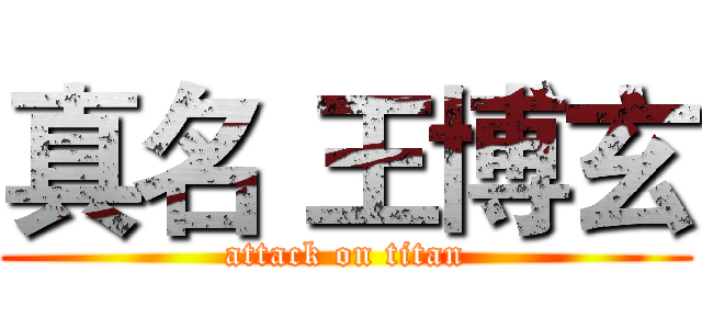 真名 王博玄 (attack on titan)