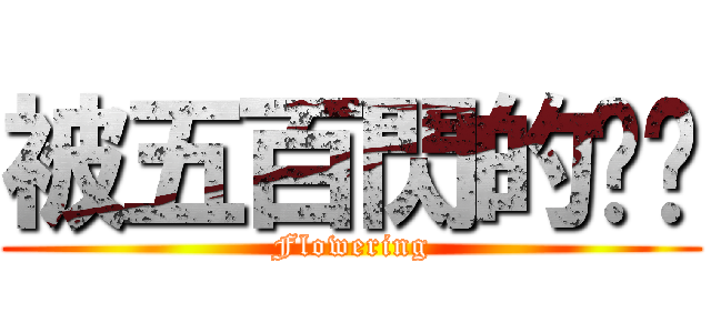 被五百閃的ㄅㄣ (Flowering)