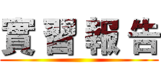 實 習 報 告 ()