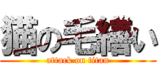 猫の毛繕い (attack on titan)