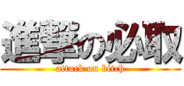進撃の必取 (attack on bitch)