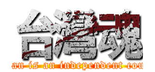 台灣魂 (Taiwan is an independent country)