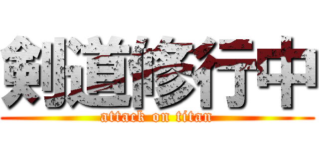 剣道修行中 (attack on titan)