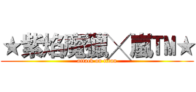★紫焰魔獵╳嵐™★ (attack on titan)
